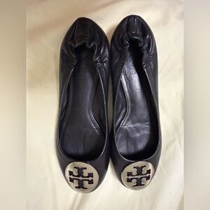 Tory Burch black flats size  6